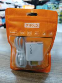 α GOLD CA19-2 苹果快充充电器，15W，3.1A，适用于iOS设备