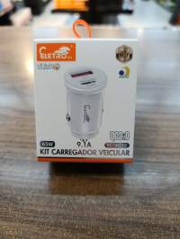 ELETRO 65W车载充电器，QC3.0快充，9.1A，EL-4032