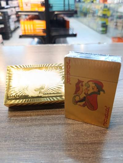 金色百元大钞纸牌游戏道具，含JOKER牌
