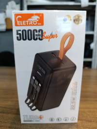 El-2980 ELETRO 50000mAh超级充电器，25W，适用于多种设备，黑色