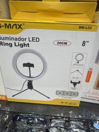 B-MAX 20CM LED环形灯，8英寸，迷你三脚架，适合手机拍摄