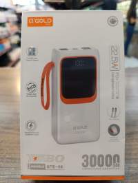 α'GOLD PRO移动电源 30000mAh 22.5W快充 银色