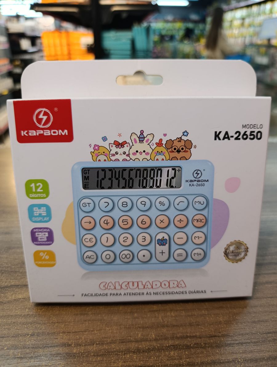 卡普邦 KA-2650 12位数计算器 可爱动物设计