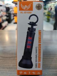 ALTOMEX USB充电手电筒 AL-B1690，SMD灯珠，便携式，黑色