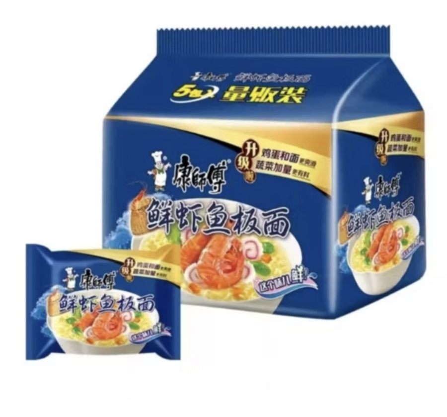 康师傅鲜虾鱼板面
