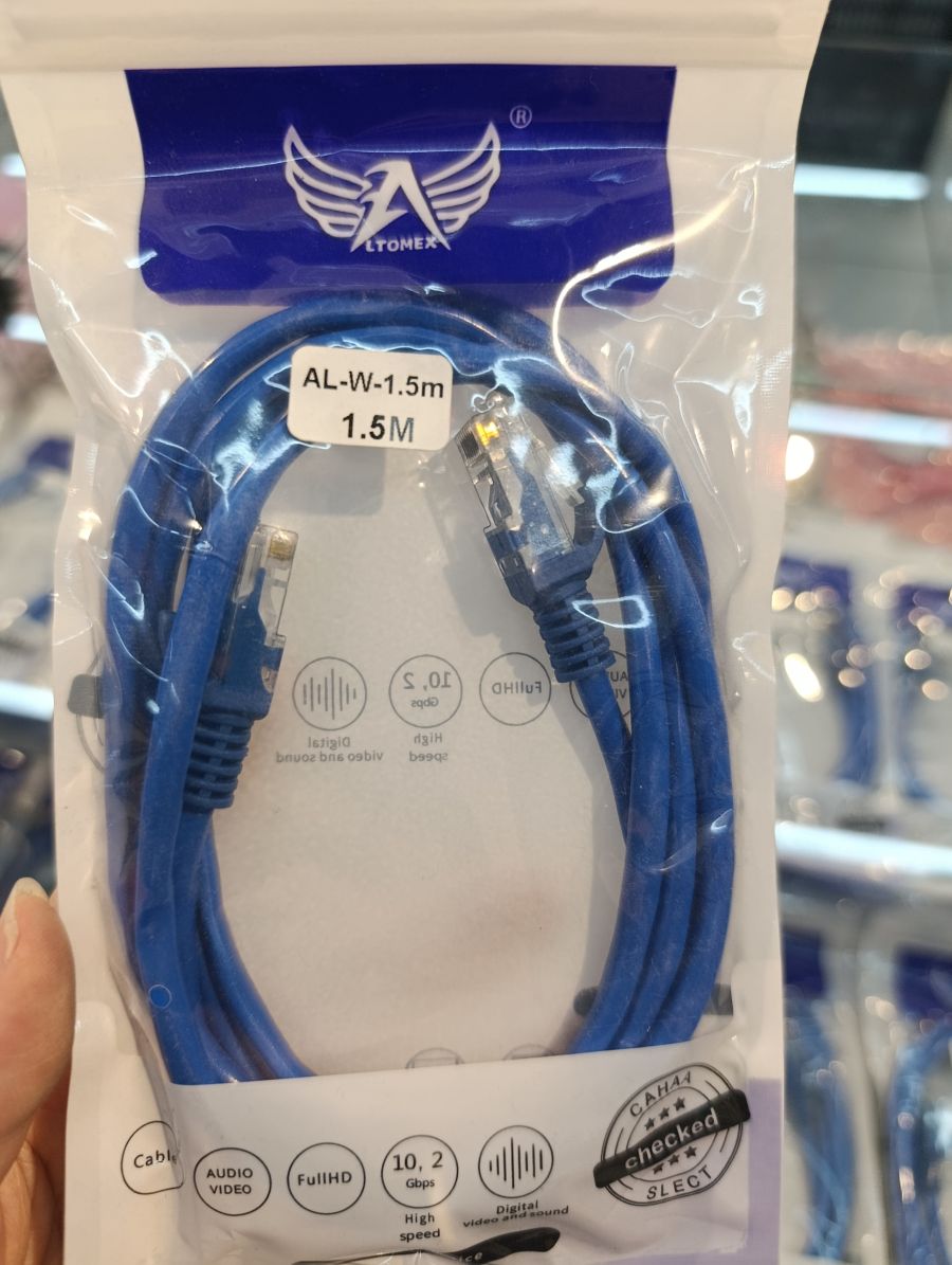 Al-w-1,5m 蓝色网络连接线 1.5米 以太网线 适用于电脑和路由器