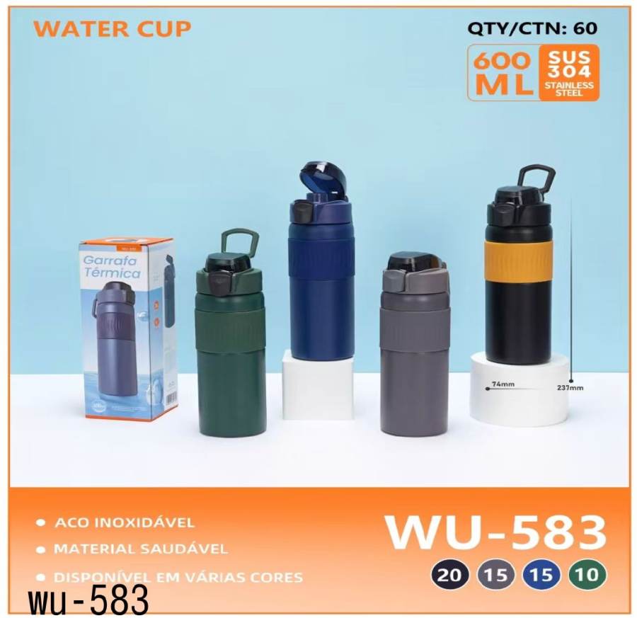 水杯 WU-583 不锈钢 600ML 多色可选