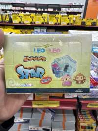 套装12个 LEO&LEO 星星形状铅笔削，颜色多样，适合儿童使用