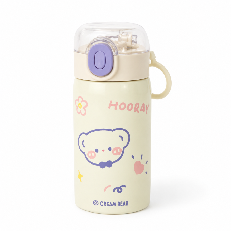 Cream Bear 保温水壶 350ml 304不锈钢 防漏设计