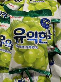 益利发韩式硬糖青葡萄味158克