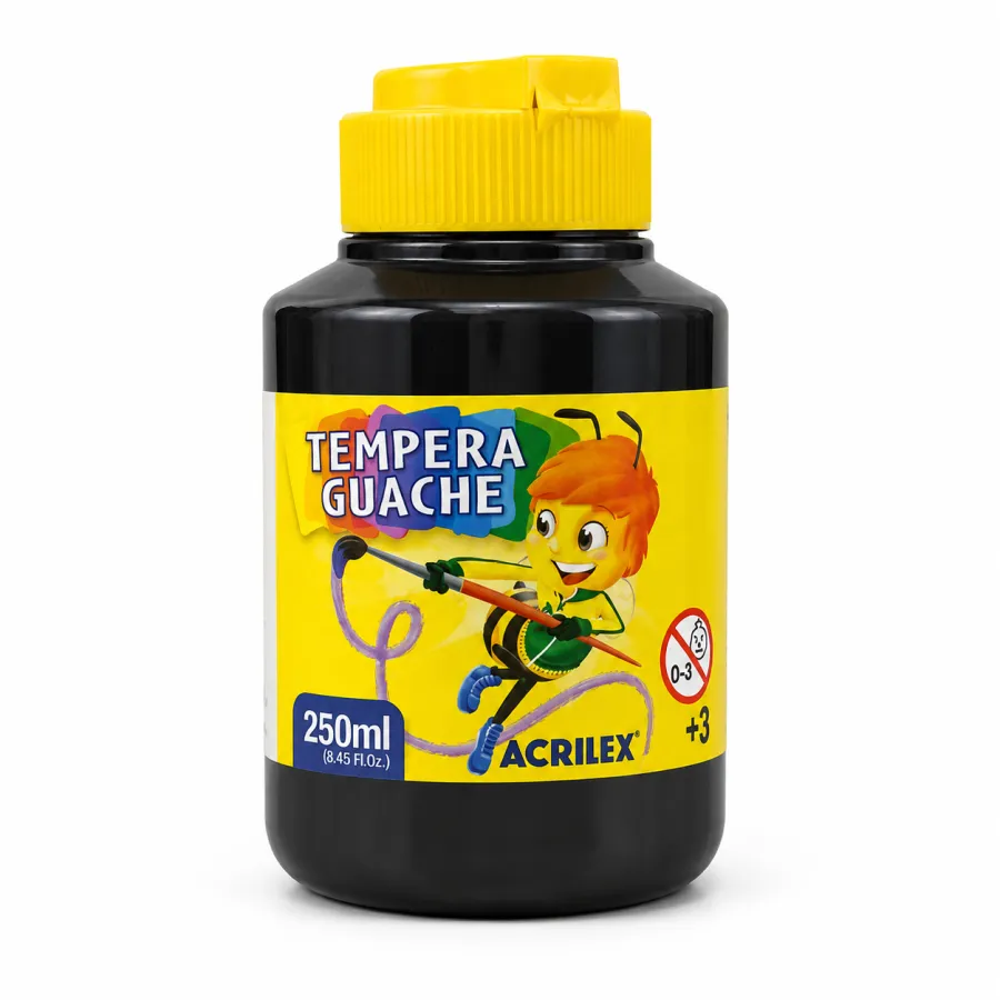 Acrilex 多色水粉颜料 250ml 艺术活动专用