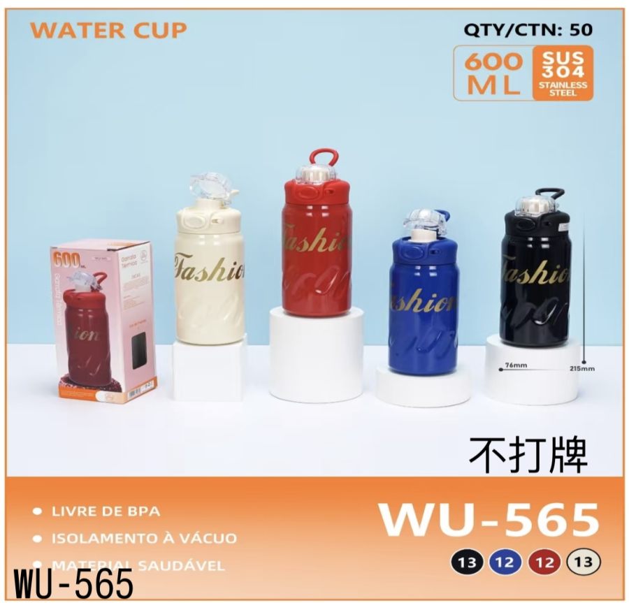 wu-565不打牌水杯 600ML SUS 304不锈钢 保温杯 多色可选