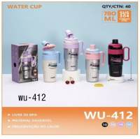 wu-412 304不锈钢水杯，780毫升，防漏设计，适合运动和日常使用，四色可选