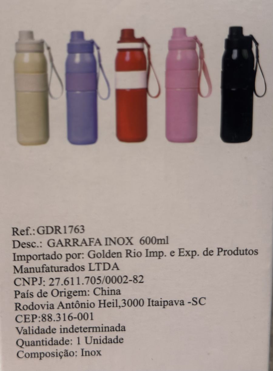 GDR1763 不锈钢水瓶 600ml，适合户外运动