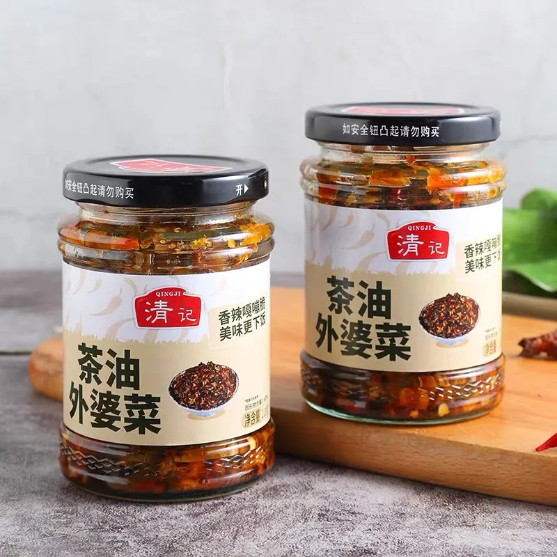 清记茶油外婆菜210克