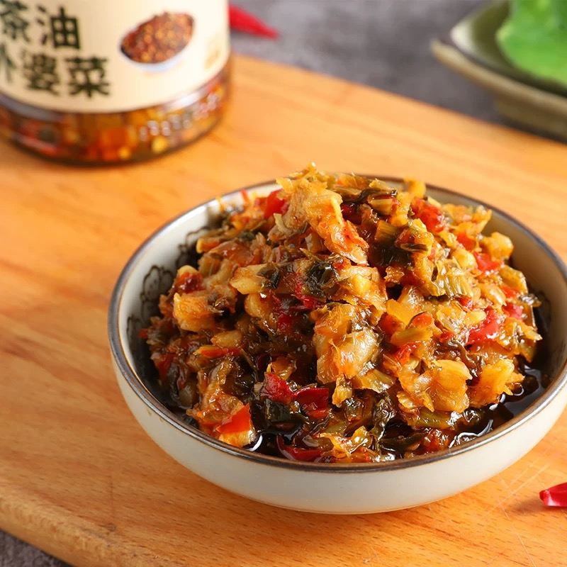 清记茶油外婆菜210克