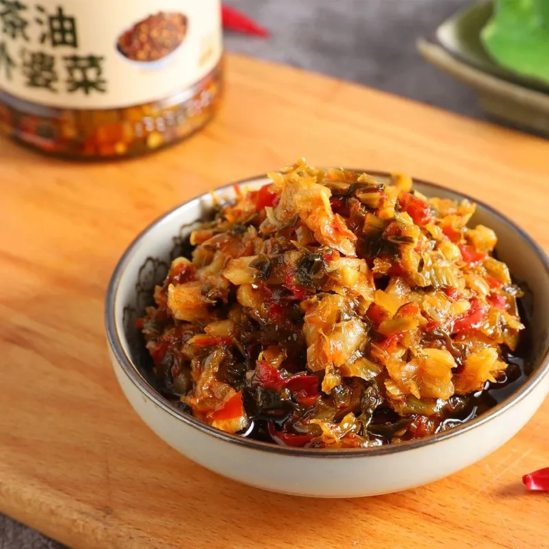 清记茶油外婆菜210克