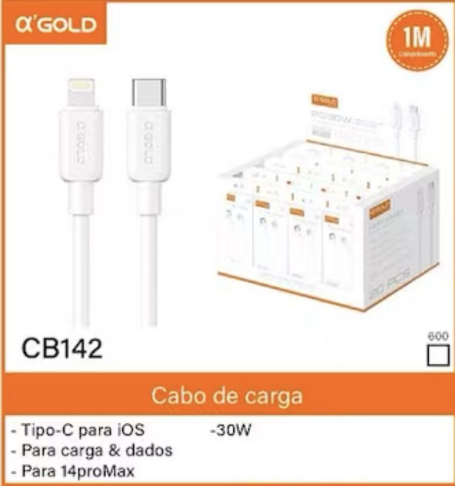 α GOLD Plus 1米30W Tipo-C转Lightning数据线
