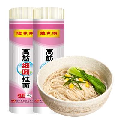 陈克明高筋细圆挂面一公斤