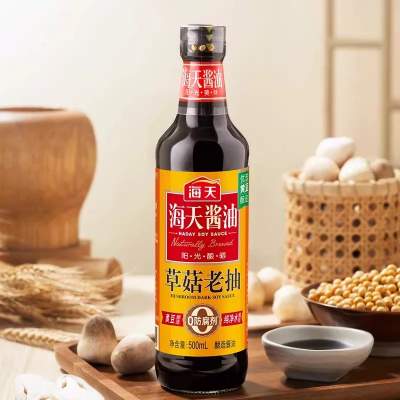 海天酱油草菇老抽500ml