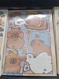 可爱动物漫画贴纸本，适合儿童手工DIY，创意涂鸦，色彩丰富