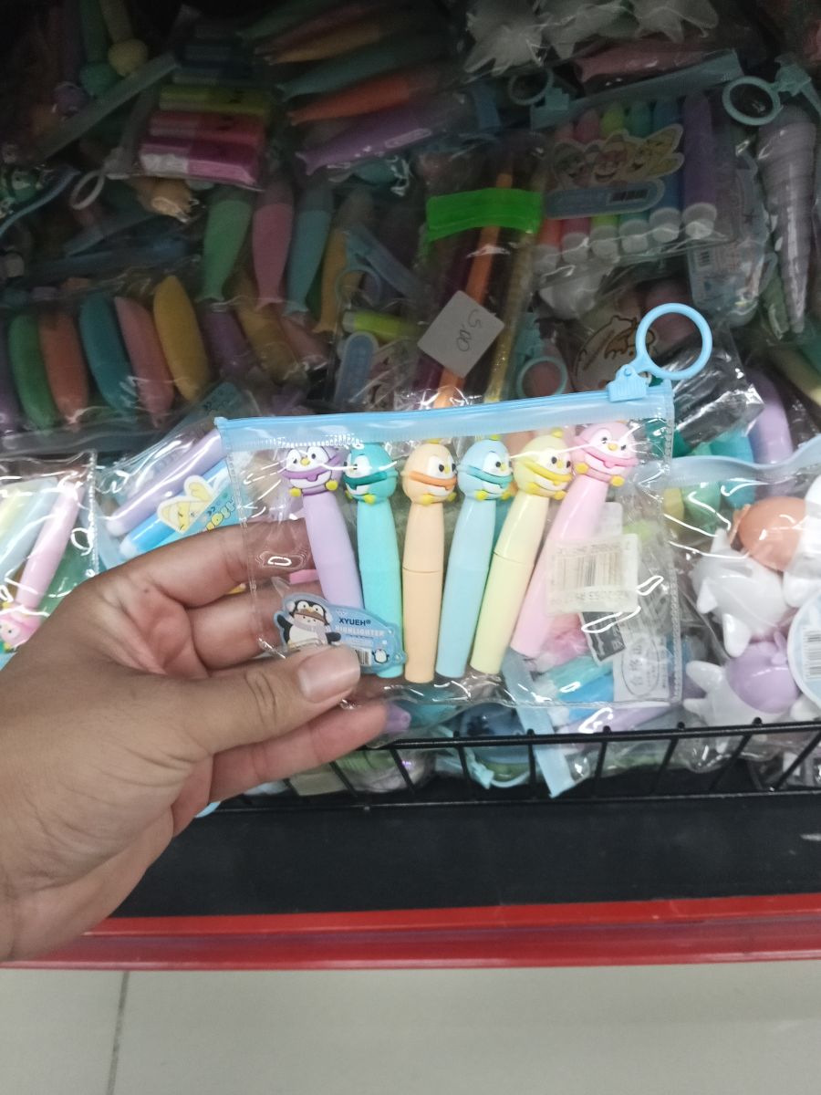 可爱卡通水彩笔套装 5支装 多色儿童绘画工具