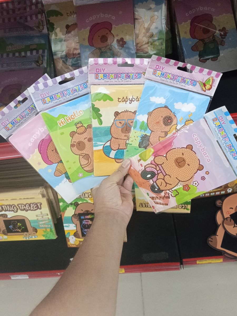 DIY钻石画套装，卡比巴拉主题，8款可选，适合儿童手工艺