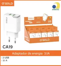 α’GOLD CA19 3.1A 双USB快充适配器，适用于多种设备