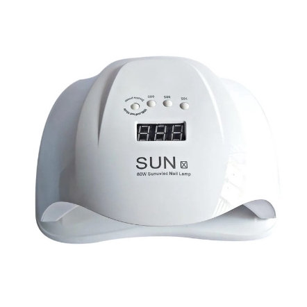 Cabine Sun X 54W LED UV Bivolt Unhas Gel BRANCO