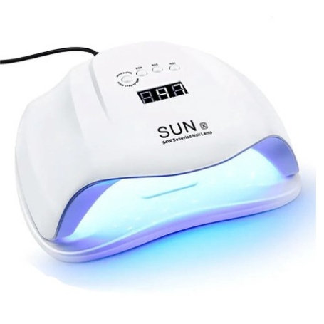 Cabine Sun X 54W LED UV Bivolt Unhas Gel BRANCO