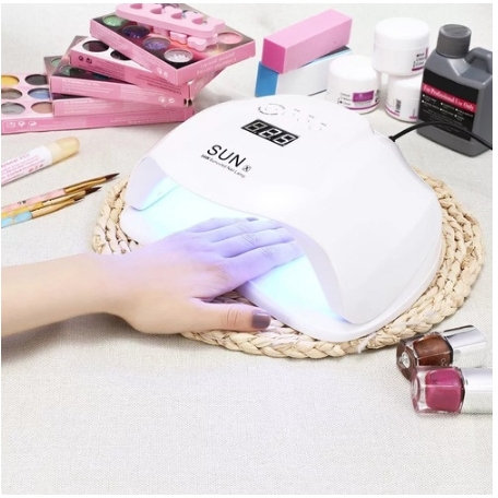 Cabine Sun X 54W LED UV Bivolt Unhas Gel BRANCO
