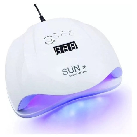 Cabine Sun X 54W LED UV Bivolt Unhas Gel BRANCO