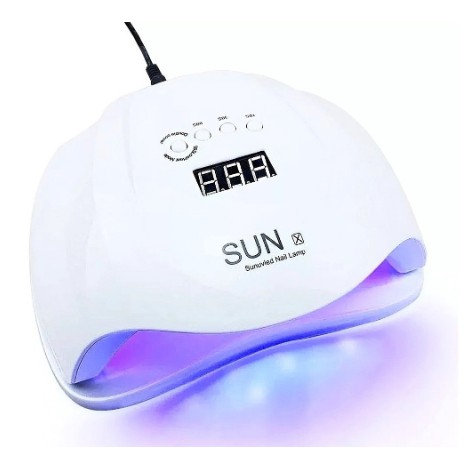 Cabine Sun X 54W LED UV Bivolt Unhas Gel BRANCO