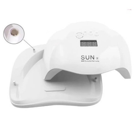 Cabine Sun X 54W LED UV Bivolt Unhas Gel BRANCO