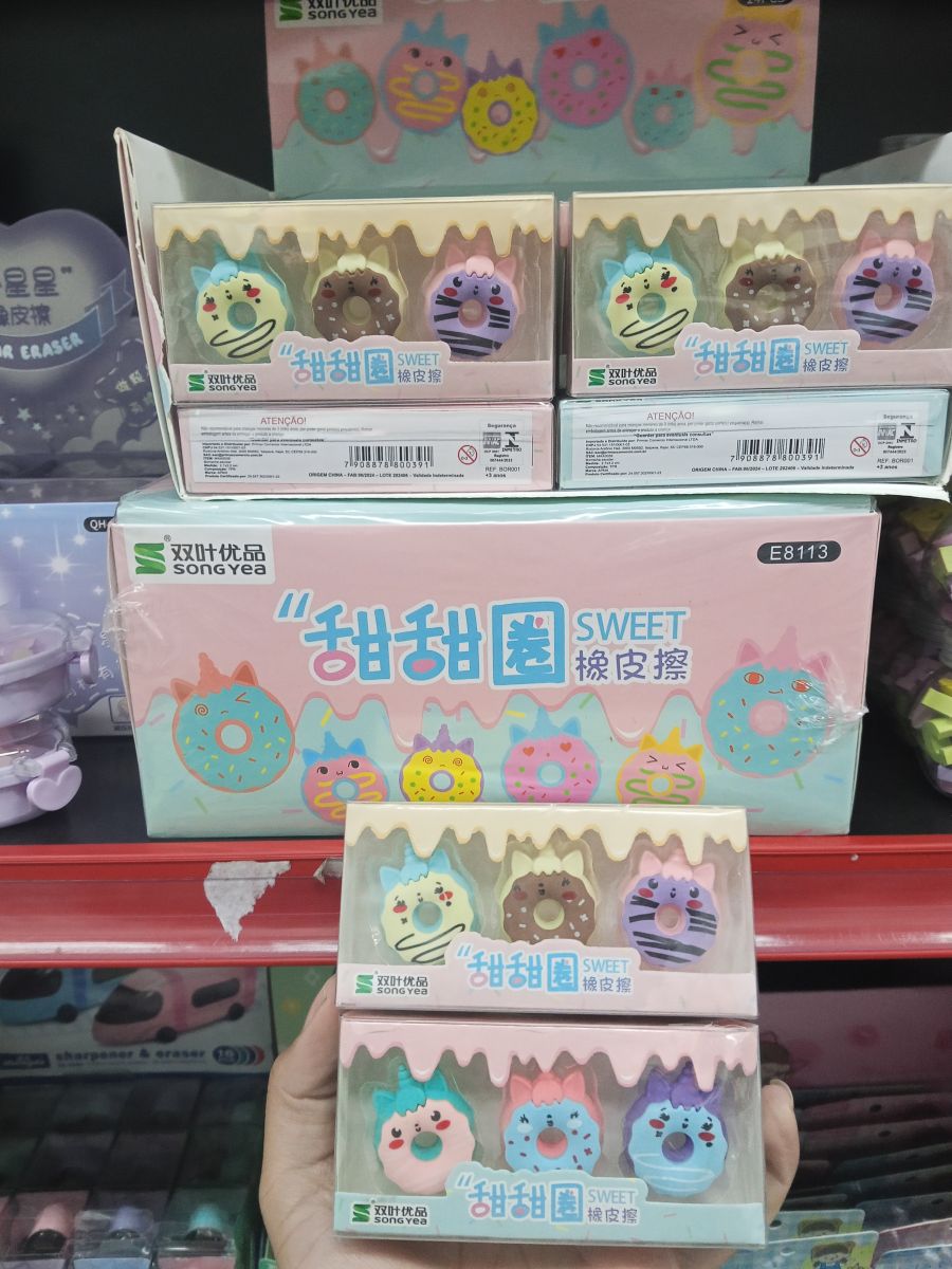 创意甜品橡皮尺子，宋叶品牌，卡通造型，适合学生使用