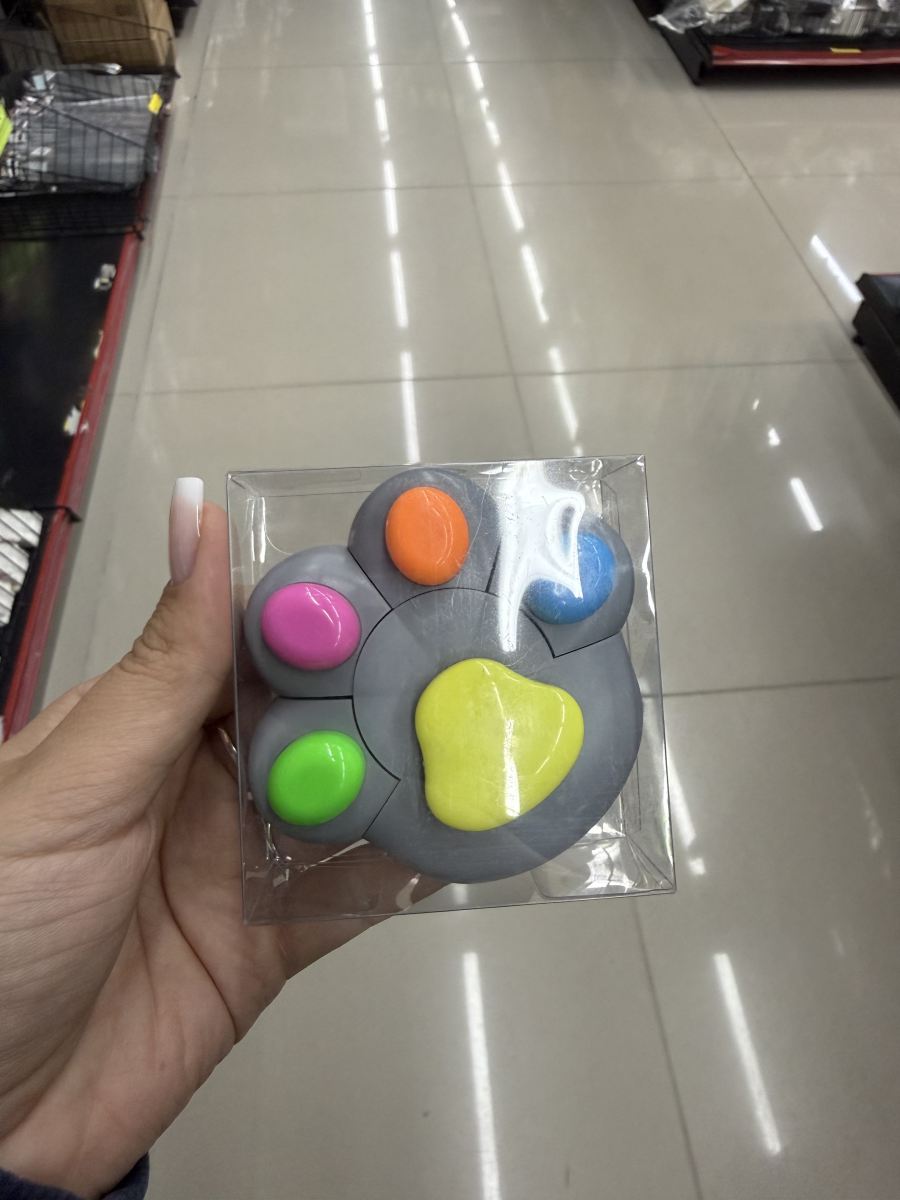 宠物爪形荧光笔，五色可选，适合文具用品