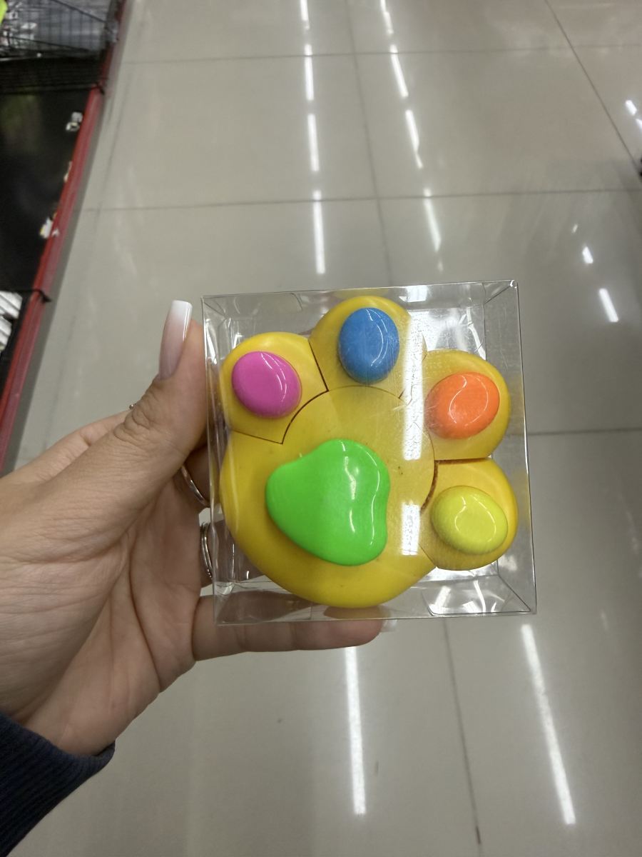 宠物爪形荧光笔，五色可选，适合文具用品