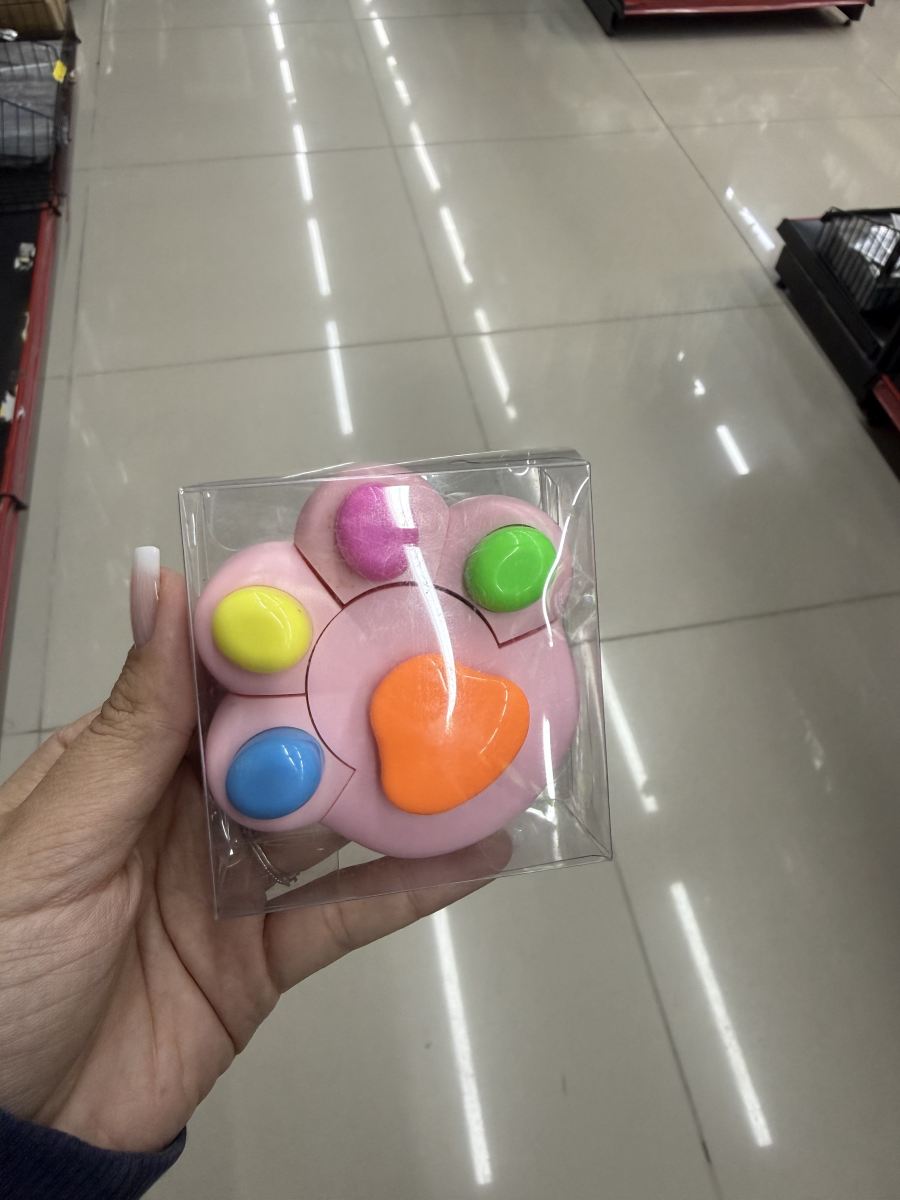 宠物爪形荧光笔，五色可选，适合文具用品