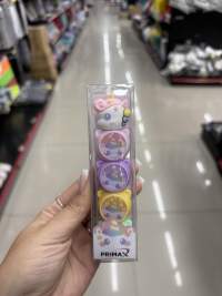PRIMAX 4支装迷你独角兽造型彩色荧光笔