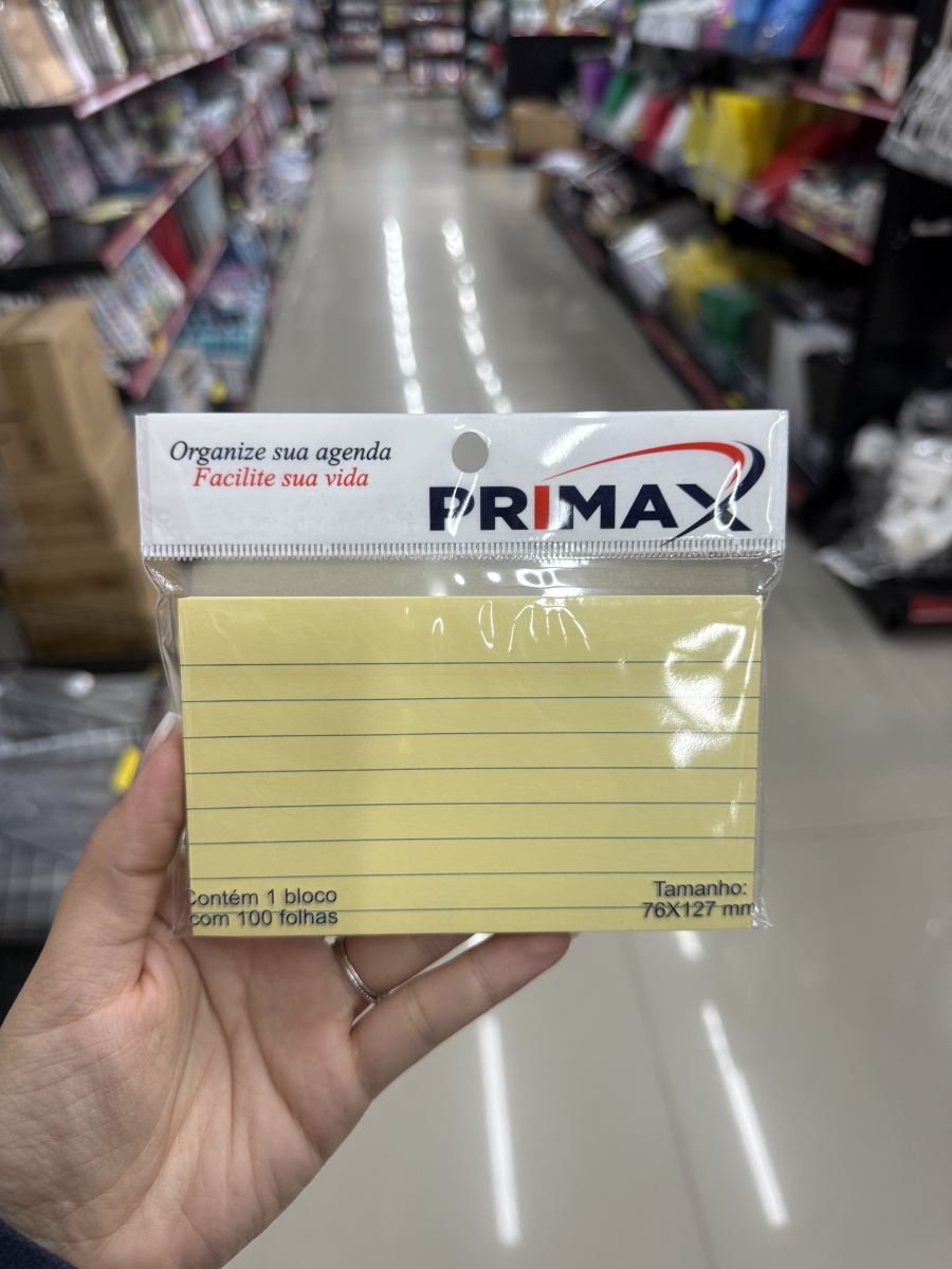 PRIMAX 记事本 100张 76x127mm 黄色 便签纸