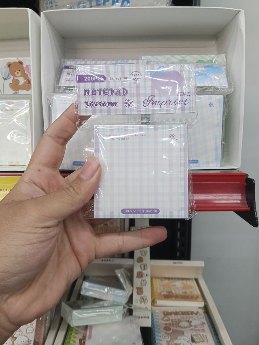 便签纸 200张 76x76mm 方形 可爱印刷