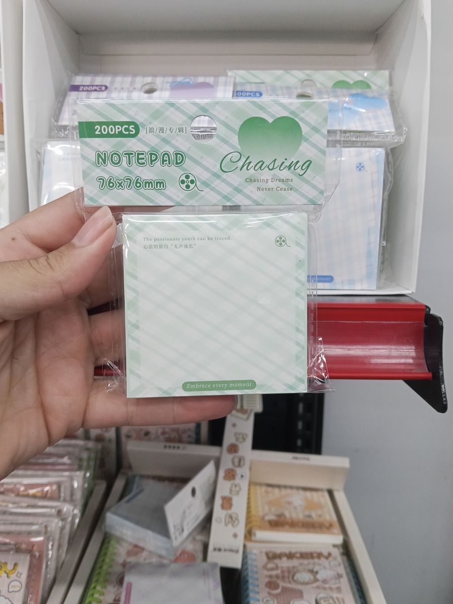便签纸 200张 76x76mm 方形 可爱印刷