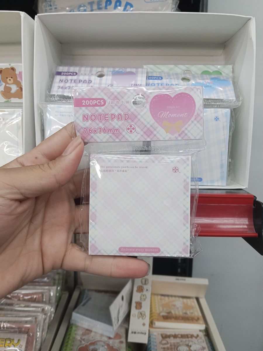 便签纸 200张 76x76mm 方形 可爱印刷