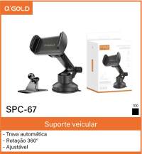 α GOLD SPC-67汽车支架，自动锁定，360度旋转，适用于各种手机