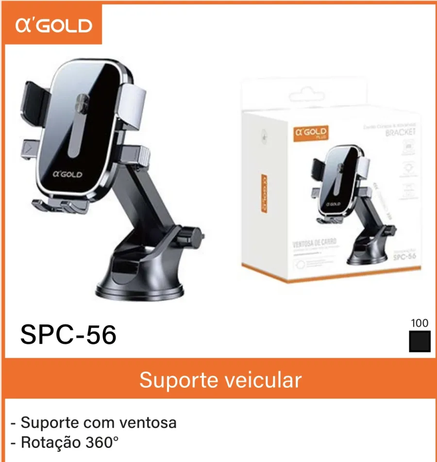 α GOLD SPC-56 车载手机支架，吸盘式，360度旋转