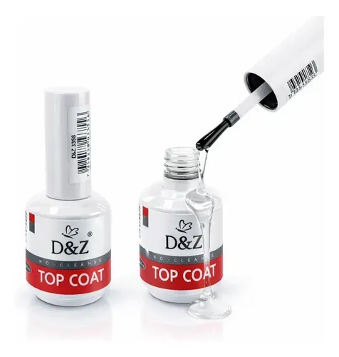 Top coat Unha de gel D&Z Selante finalizador 15ml