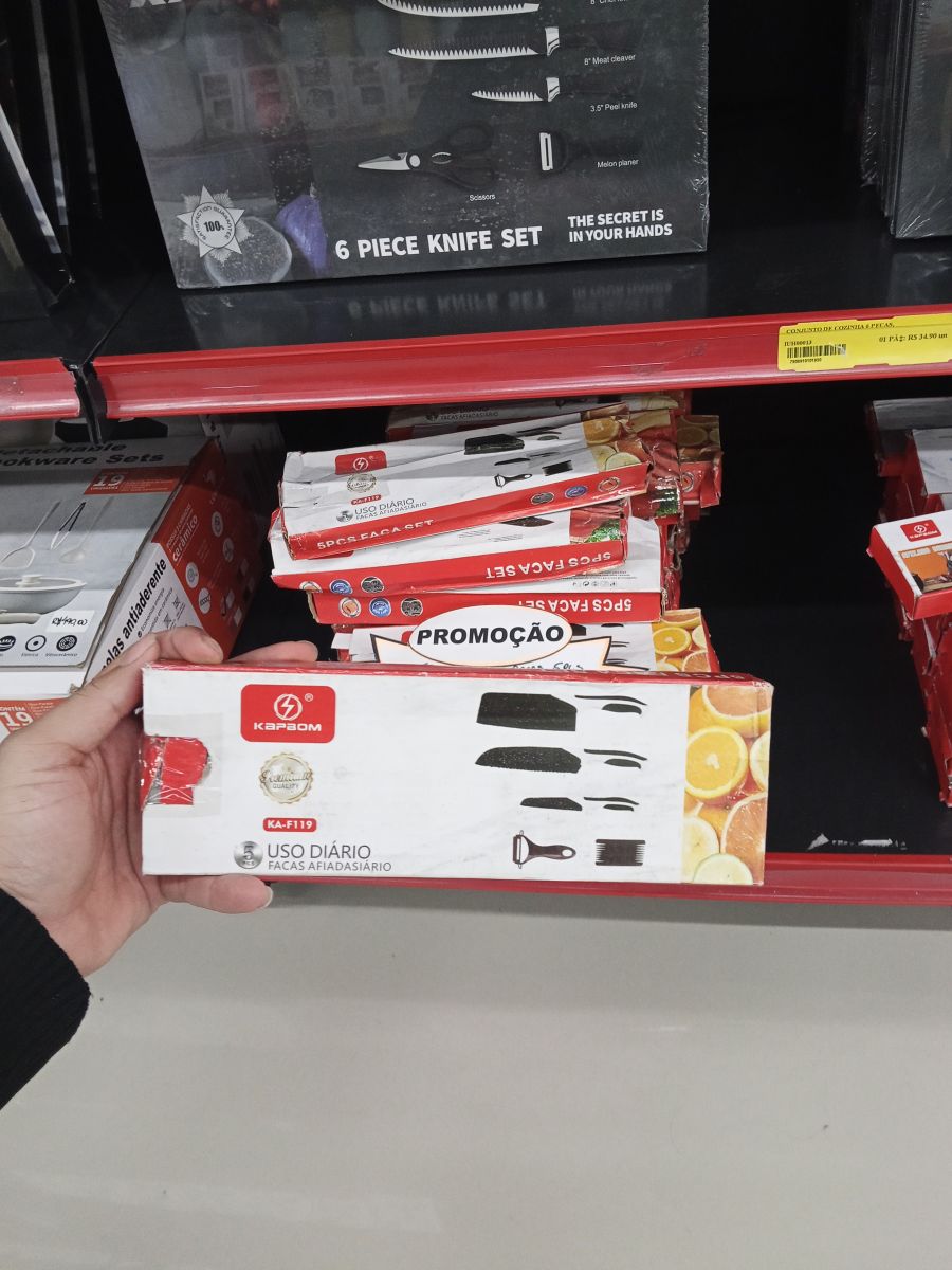 KARZON 6件套刀具，厨房必备，适合日常使用，包含多种刀具