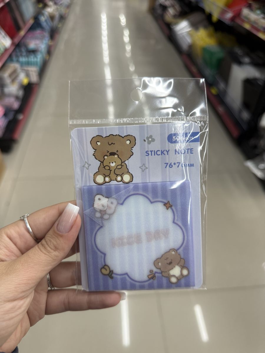 春季可爱卡通便签纸 76x76mm 50张