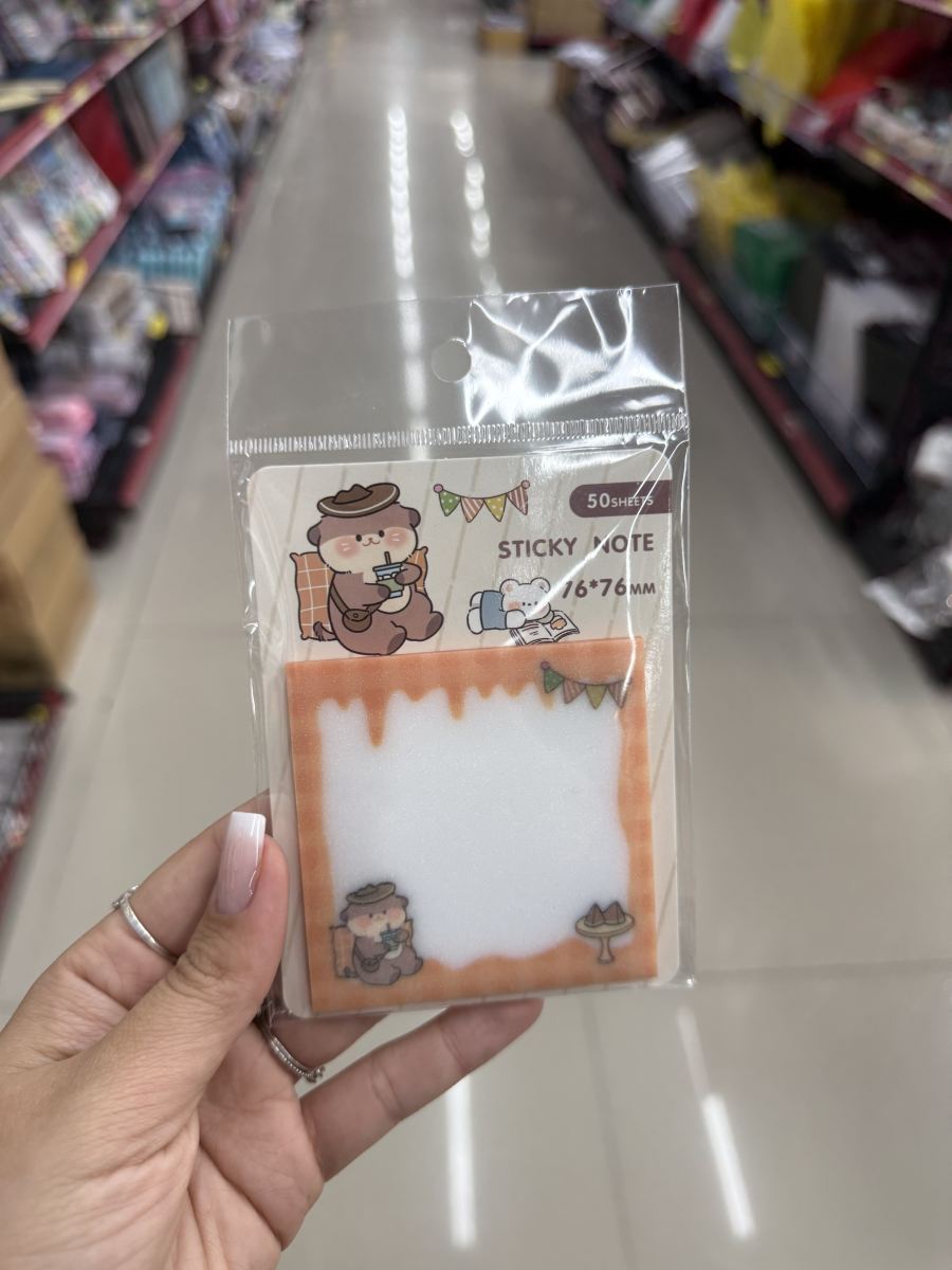 春季可爱卡通便签纸 76x76mm 50张