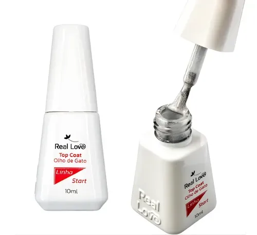 Top Coat Olho De Gato Linha Start 10ml Real Love